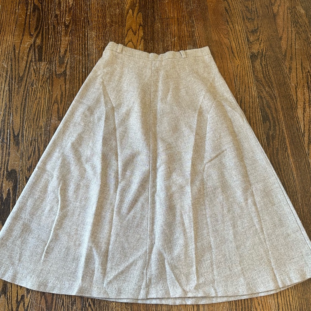 Elegant Tan A-Line Women's Skirt